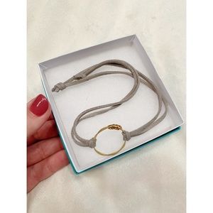 3/$15 Gold & Suede Wrap Bracelet